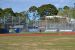 Gunther Field view of dugouts and bleacher seating.