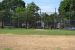 Baseball field view from 2nd base looking at home plate.