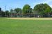 Baseball field view from outfield.