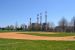 Firefighters Field, Roosevelt Island. View from 3rd base looking across pitchers mound.