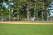 Little League baseball field. View from outfield.