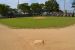 Baseball field, 2nd base, looking at home plate.