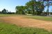 Baseball field. Infield and outfield view.